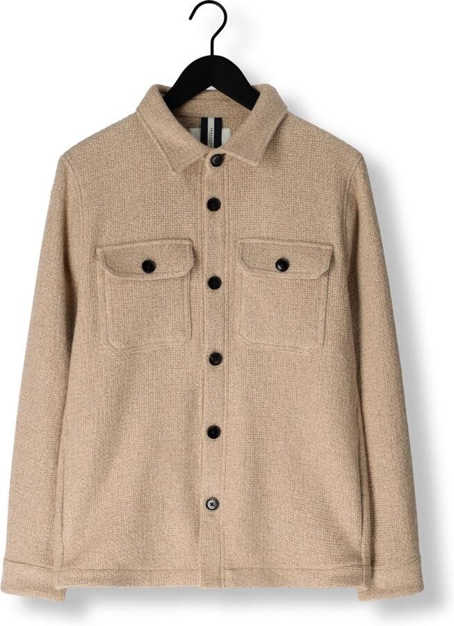 PROFUOMO Heren Overshirts Overshirt Structure Beige