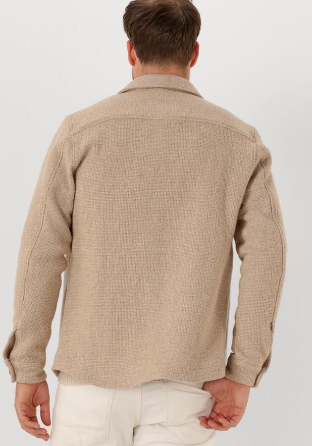 PROFUOMO Heren Overshirts Overshirt Structure Beige - Foto 3