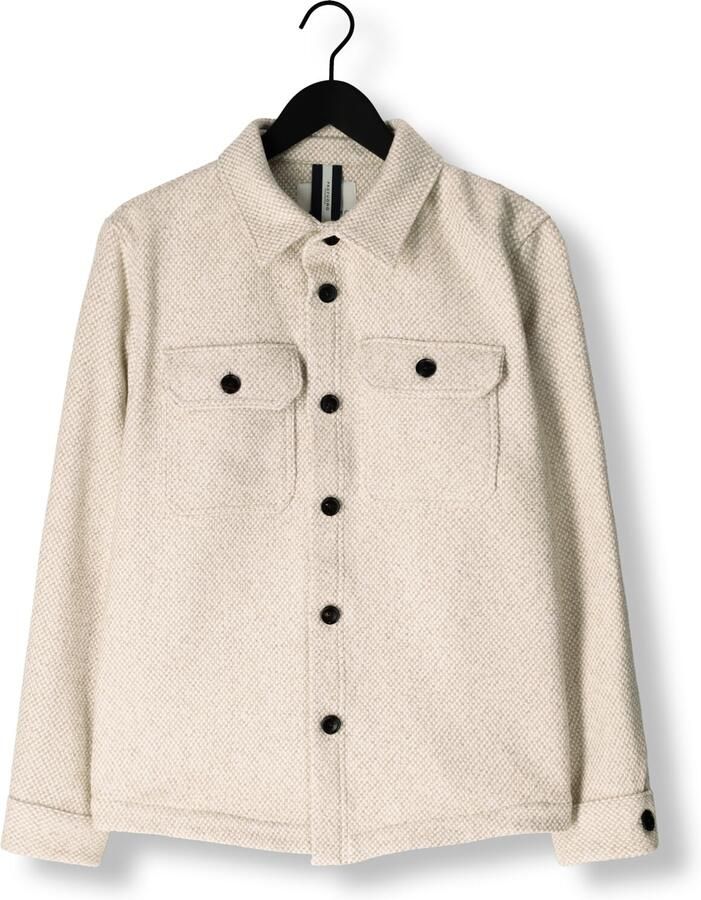 PROFUOMO Heren Overshirts Overshirt Texture Beige