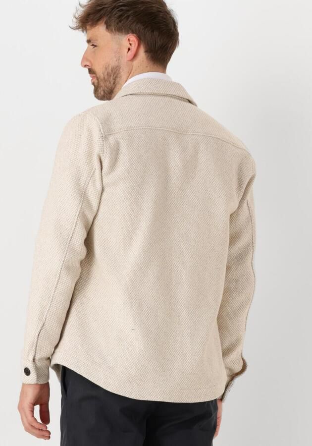 PROFUOMO Heren Overshirts Overshirt Texture Beige - Foto 2