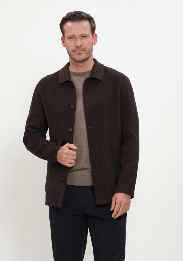 PROFUOMO Heren Overshirts Overshirt Wo Basic Bruin - Foto 1