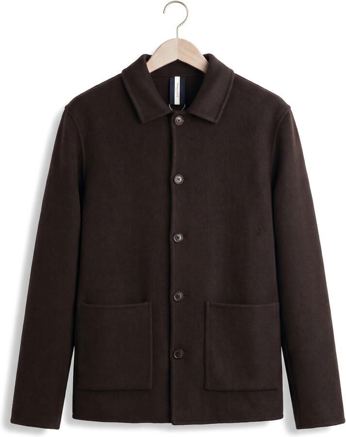 PROFUOMO Heren Overshirts Overshirt Wo Basic Bruin - Foto 2