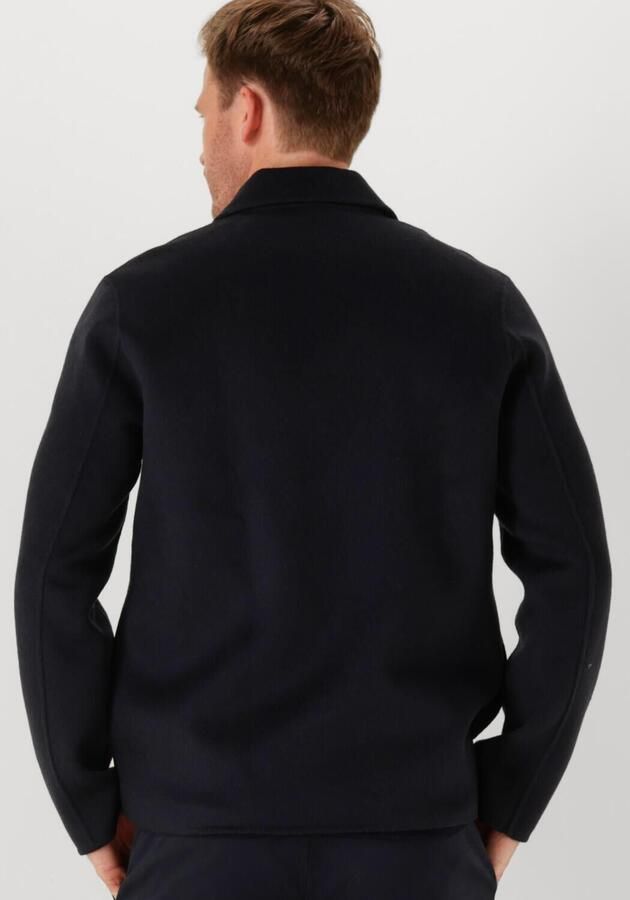 PROFUOMO Heren Overshirts Overshirt Wool Zipper Donkerblauw - Foto 3