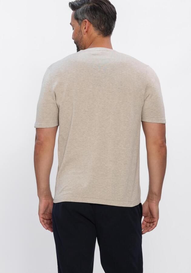 Profuomo T-shirt Korte Mouw T-Shirt Knitted Beige - Foto 2