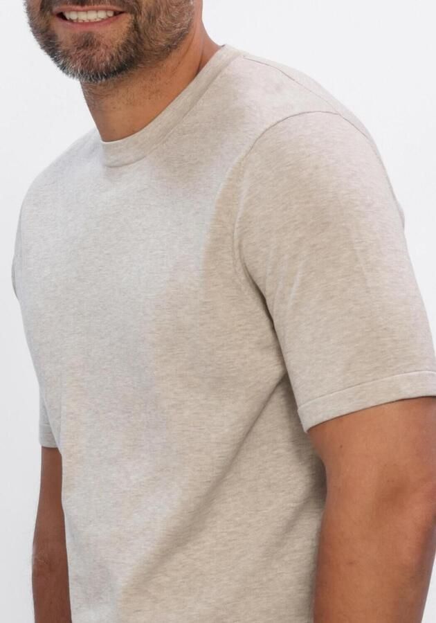 Profuomo T-shirt Korte Mouw T-Shirt Knitted Beige - Foto 3