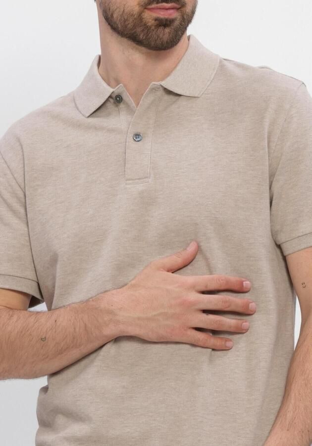Profuomo Polo Shirt Korte Mouw Piqué Poloshirt Beige - Foto 4