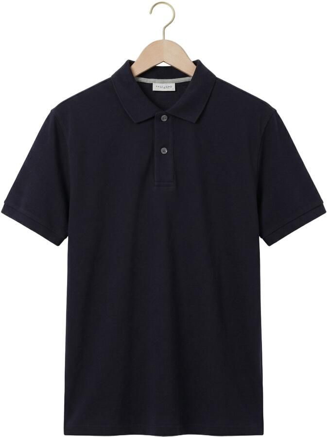 PROFUOMO Heren Polo's & T-shirts Basic Pique Donkerblauw - Foto 2