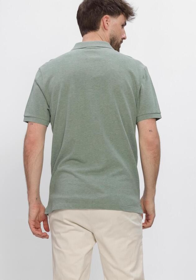 Profuomo Polo Shirt Korte Mouw Piqué Poloshirt Melange Groen - Foto 3
