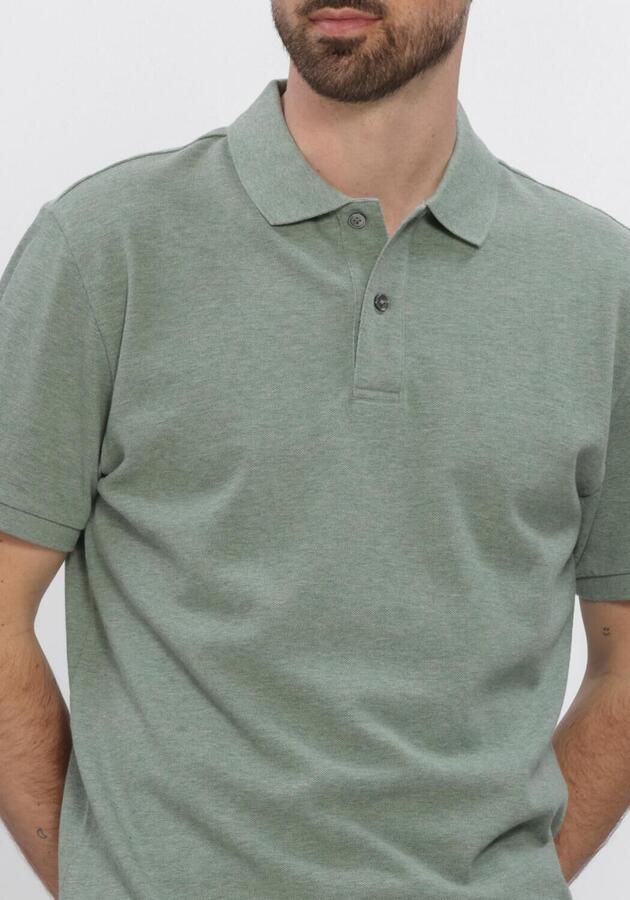 Profuomo Polo Shirt Korte Mouw Piqué Poloshirt Melange Groen - Foto 4