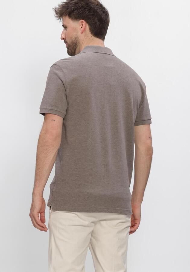 Profuomo Polo Shirt Korte Mouw Piqué Poloshirt Melange Bruin - Foto 3