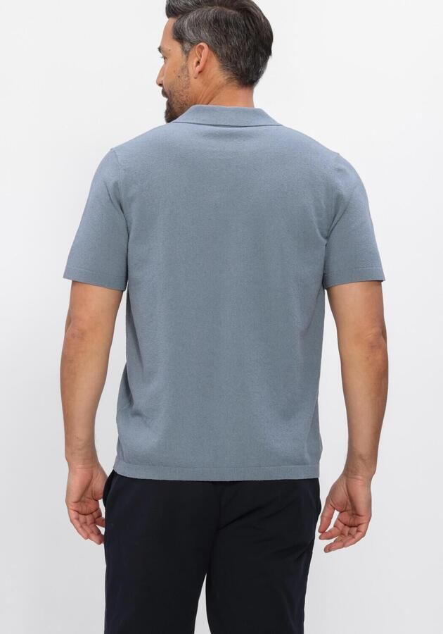 PROFUOMO Heren Polo's & T-shirts Cotton Crepe Blauw - Foto 2