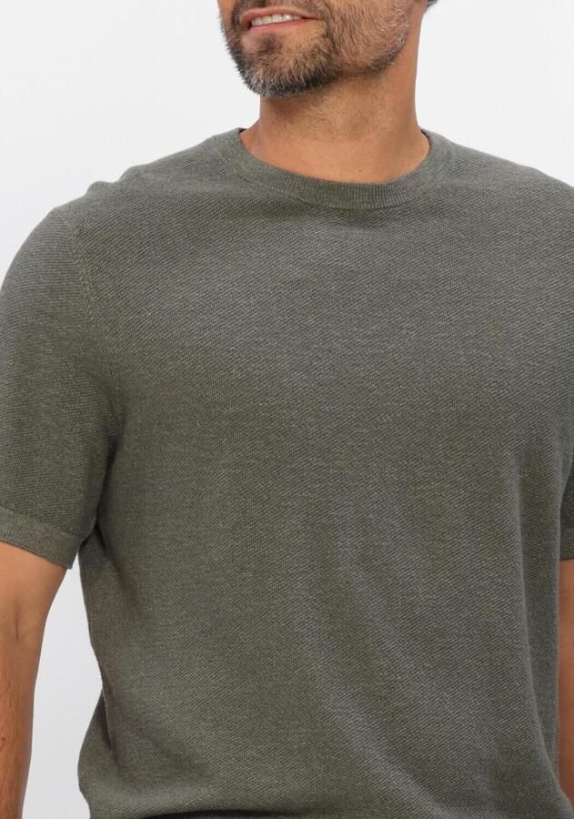 PROFUOMO Heren Polo's & T-shirts Cotton Seed Donkergroen - Foto 3