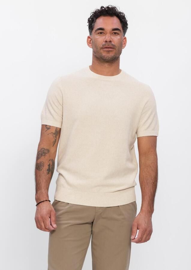 PROFUOMO Heren Polo's & T-shirts Cotton Seed Ecru
