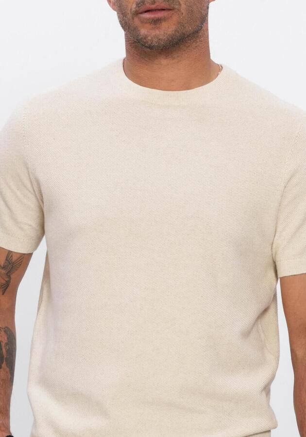PROFUOMO Heren Polo's & T-shirts Cotton Seed Ecru - Foto 4