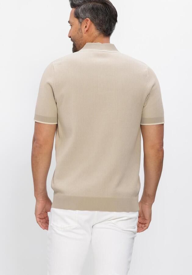 PROFUOMO Heren Polo's & T-shirts Cotton Silk Beige - Foto 3