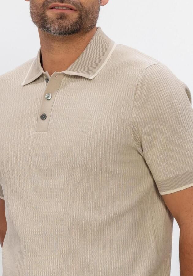 PROFUOMO Heren Polo's & T-shirts Cotton Silk Beige - Foto 4