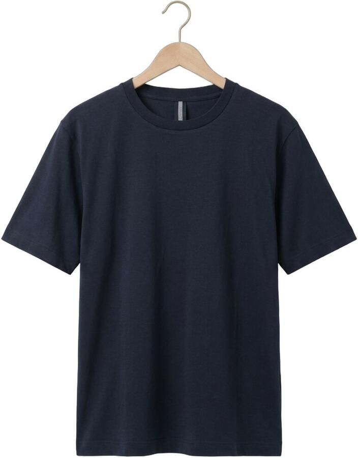 PROFUOMO Heren Polo's & T-shirts Heavy Cotton Donkerblauw - Foto 2