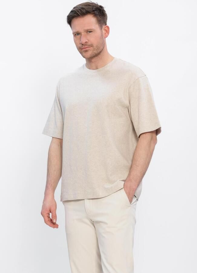 PROFUOMO Heren Polo's & T-shirts Heavy Cotton Ecru