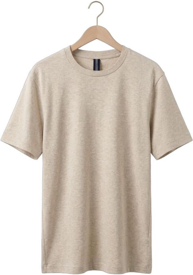 PROFUOMO Heren Polo's & T-shirts Heavy Cotton Ecru - Foto 2