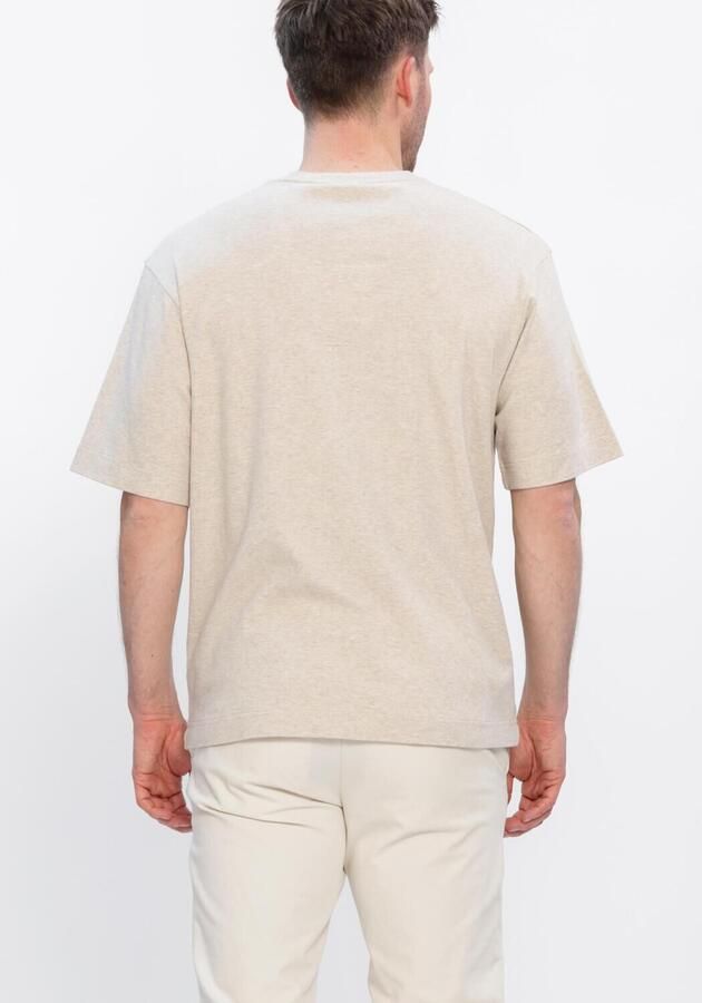 PROFUOMO Heren Polo's & T-shirts Heavy Cotton Ecru - Foto 3