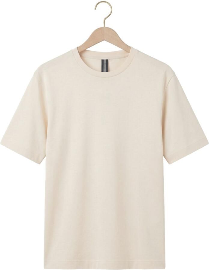 PROFUOMO Heren Polo's & T-shirts Heavy Cotton Gebroken Wit - Foto 2