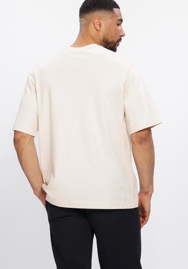 PROFUOMO Heren Polo's & T-shirts Heavy Cotton Gebroken Wit - Foto 3