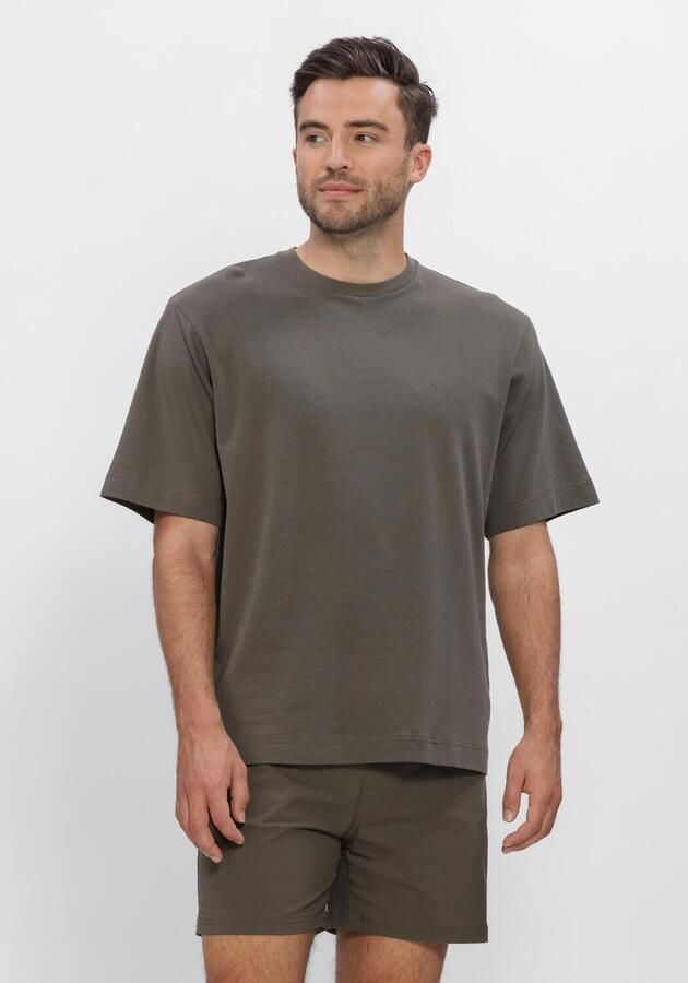 PROFUOMO Heren Polo's & T-shirts Heavy Cotton Khaki