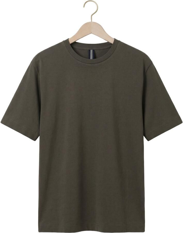PROFUOMO Heren Polo's & T-shirts Heavy Cotton Khaki - Foto 2