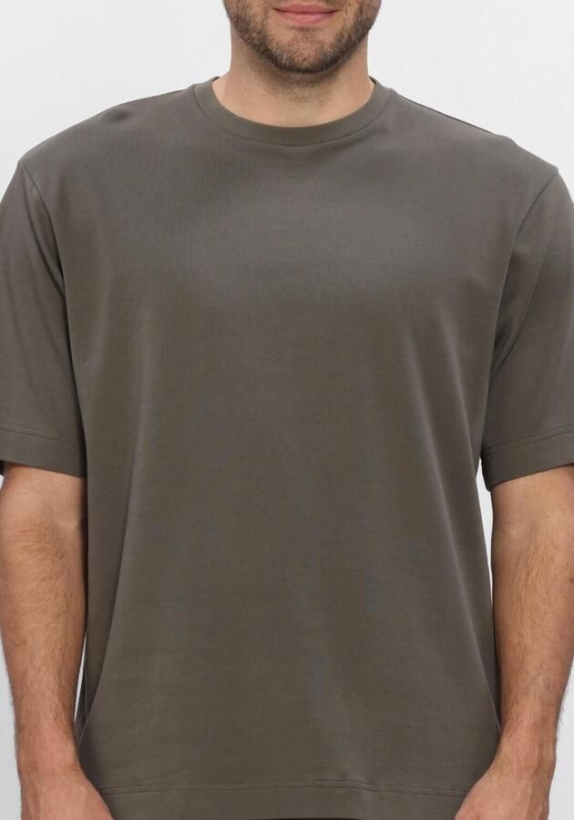 PROFUOMO Heren Polo's & T-shirts Heavy Cotton Khaki - Foto 4