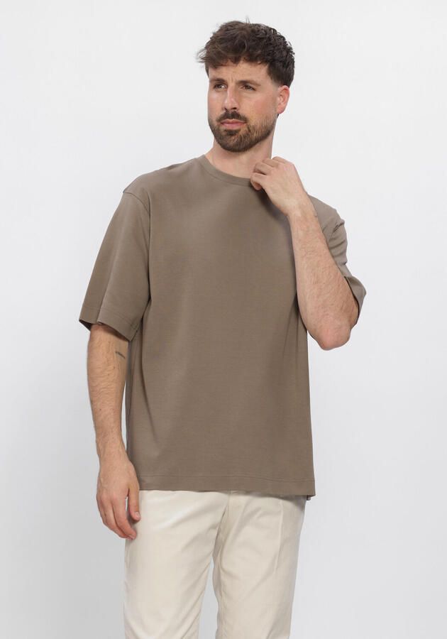PROFUOMO Heren Polo's & T-shirts Heavy Cotton Taupe