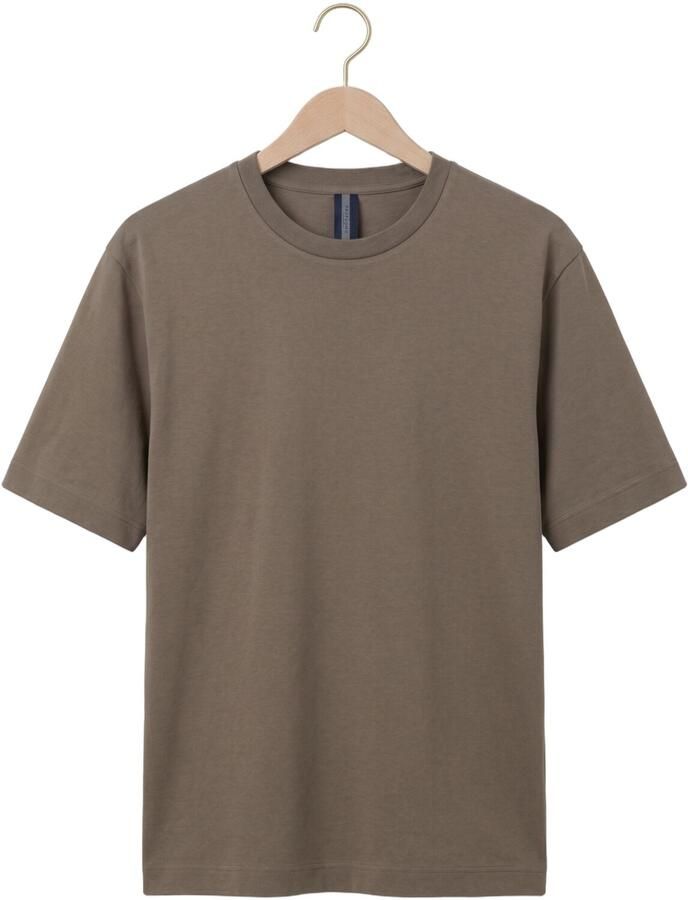 PROFUOMO Heren Polo's & T-shirts Heavy Cotton Taupe - Foto 2