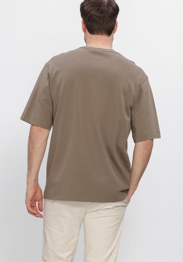PROFUOMO Heren Polo's & T-shirts Heavy Cotton Taupe - Foto 3