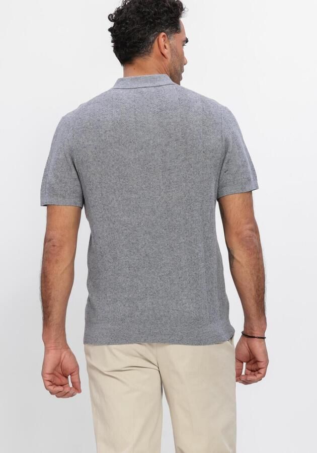 PROFUOMO Heren Polo's & T-shirts Herringbone Lichtgrijs - Foto 3