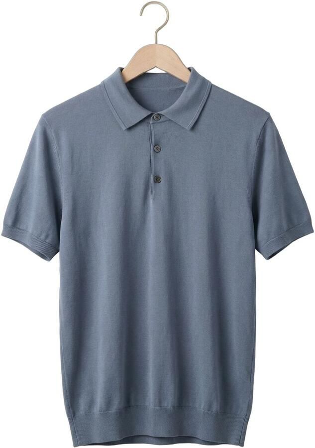 Profuomo Polo Shirt Korte Mouw Poloshirt Luxury Basic Blauw - Foto 2
