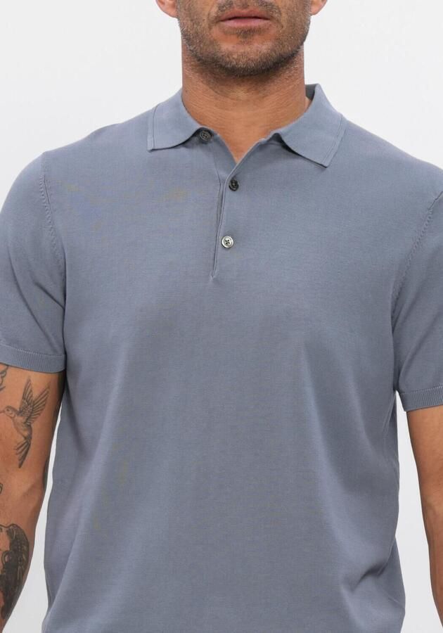 Profuomo Polo Shirt Korte Mouw Poloshirt Luxury Basic Blauw - Foto 4