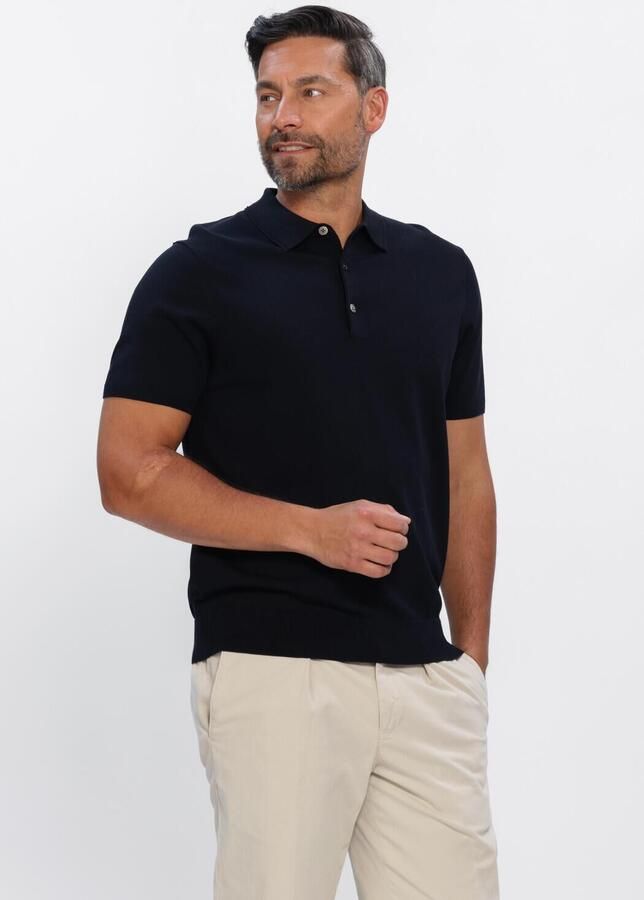 Profuomo Slim fit poloshirt van lyocellmix met zijde aandeel