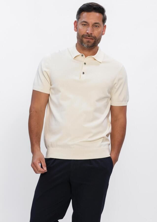 Profuomo Slim fit poloshirt van lyocellmix met zijde aandeel