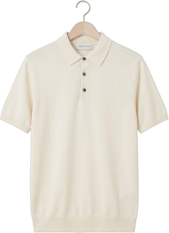 Profuomo Slim fit poloshirt van lyocellmix met zijde aandeel - Foto 2