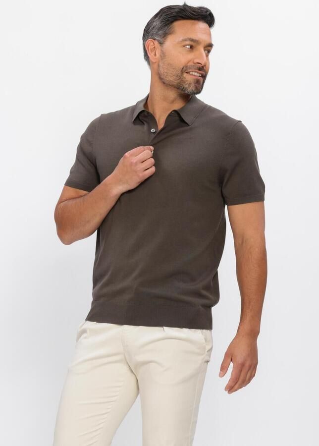 PROFUOMO Heren Polo's & T-shirts Luxury Basic Groen