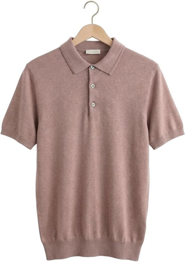 Profuomo Polo Shirt Korte Mouw Poloshirt Luxury Basic Roze - Foto 2