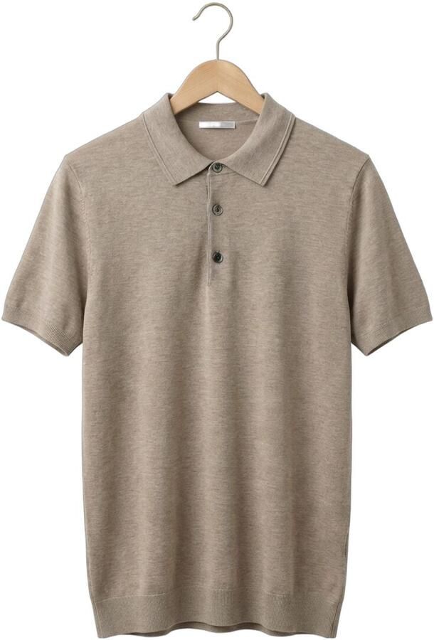 Profuomo Slim fit poloshirt van lyocellmix met zijde aandeel - Foto 4