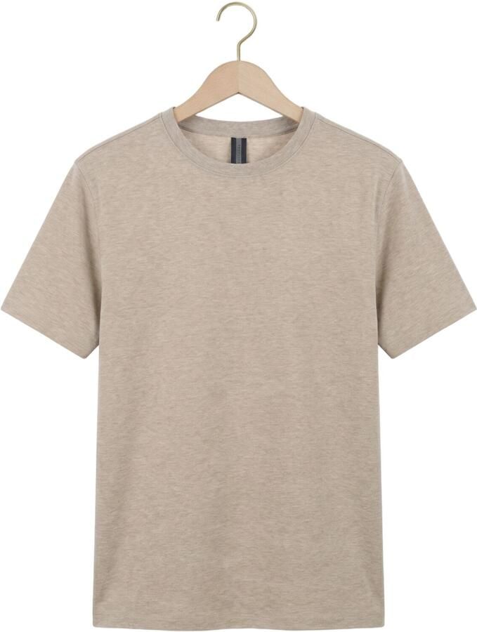 PROFUOMO Heren Polo's & T-shirts Mercerized Stretch Pique Beige - Foto 2