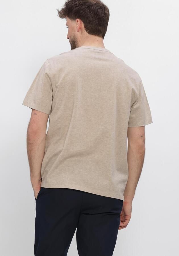 PROFUOMO Heren Polo's & T-shirts Mercerized Stretch Pique Beige - Foto 3