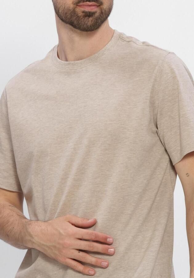 PROFUOMO Heren Polo's & T-shirts Mercerized Stretch Pique Beige - Foto 4
