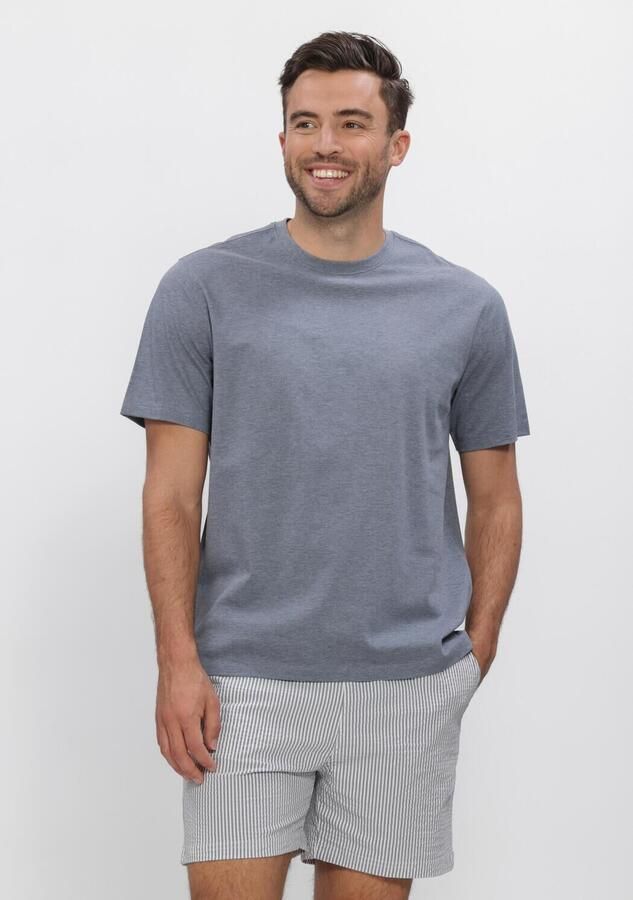 PROFUOMO Heren Polo's & T-shirts Mercerized Stretch Pique Grijs