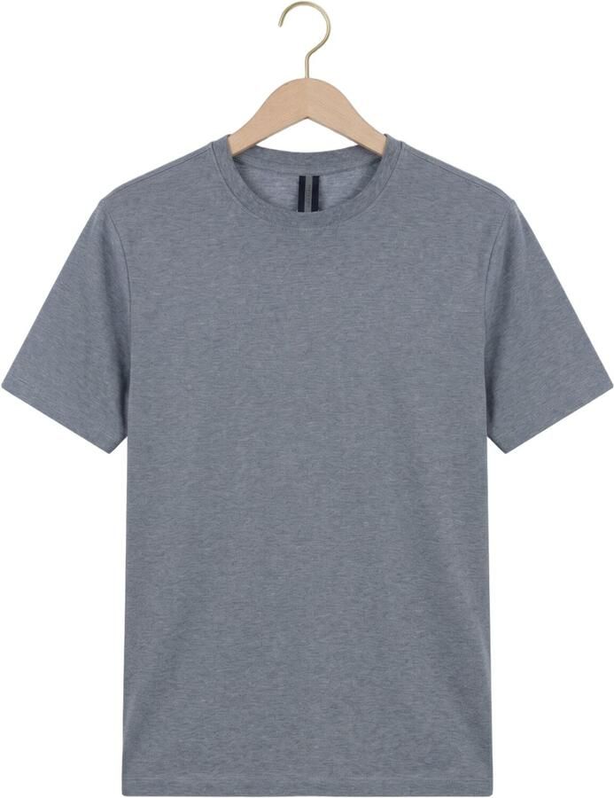 PROFUOMO Heren Polo's & T-shirts Mercerized Stretch Pique Grijs - Foto 2