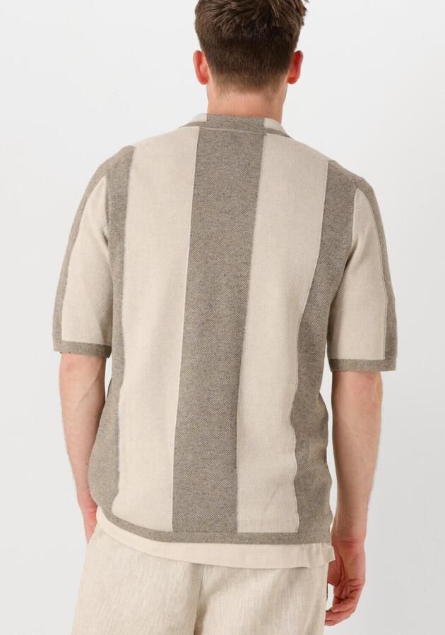 PROFUOMO Heren Polo's & T-shirts Polo Camp Button Th Beige - Foto 3