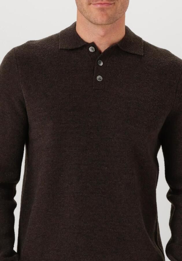 PROFUOMO Heren Polo's & T-shirts Polo Ls Snow Bruin - Foto 2