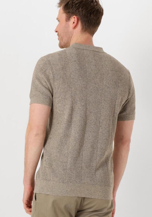 PROFUOMO Heren Polo's & T-shirts Polo Short Sleeve Beige