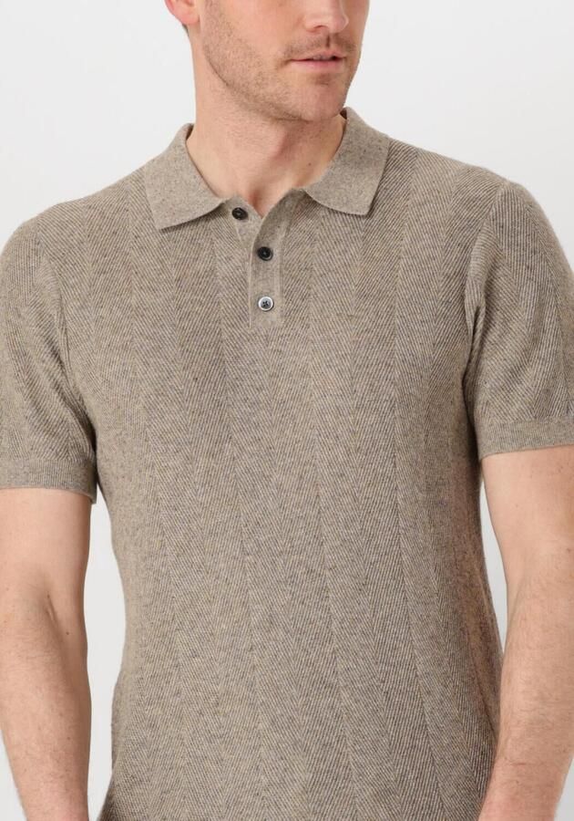 PROFUOMO Heren Polo's & T-shirts Polo Short Sleeve Beige - Foto 2